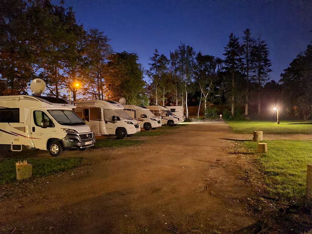 overzicht nacht camperplaats