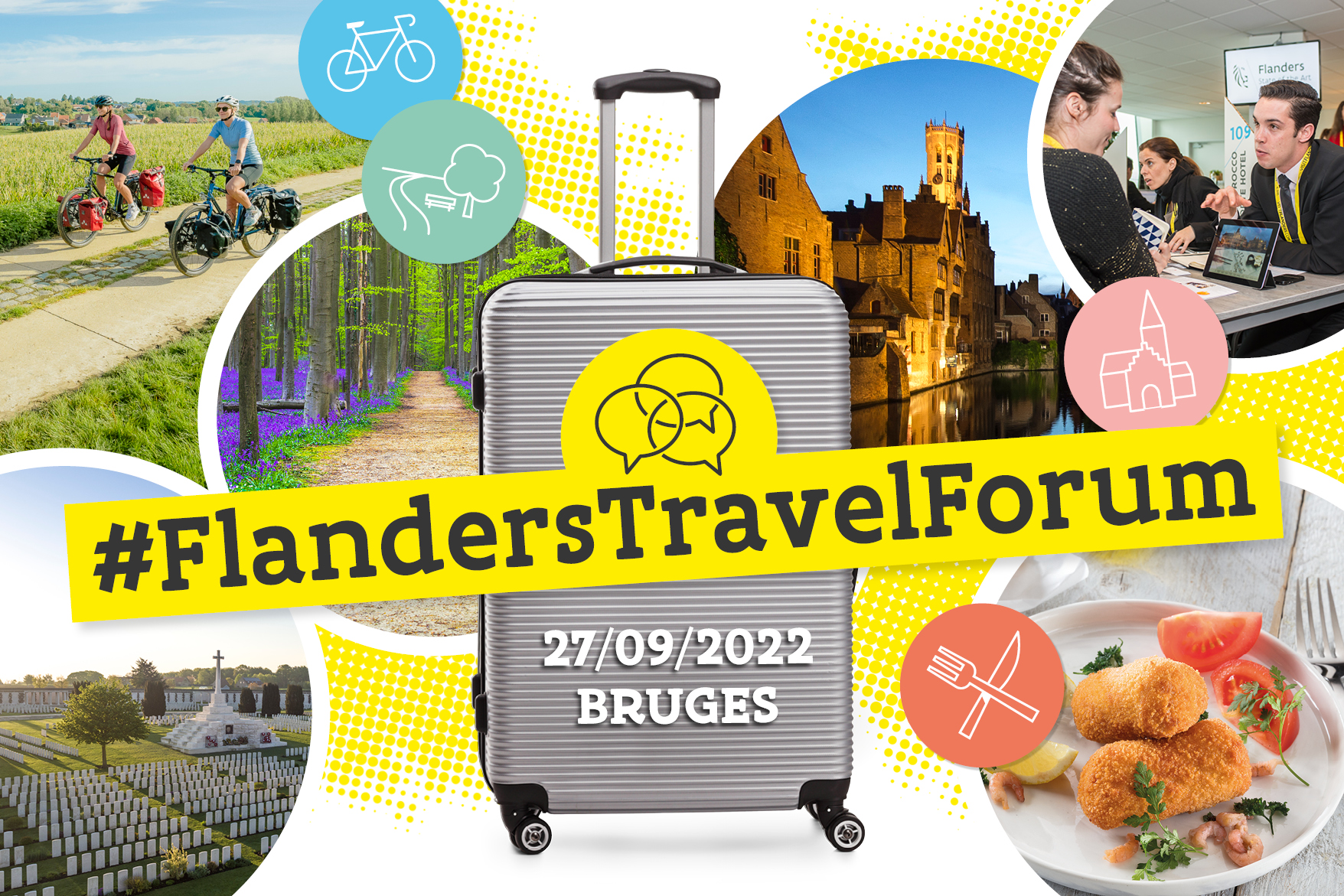 Campagnebeeld van Flanders Travel Forum 2022