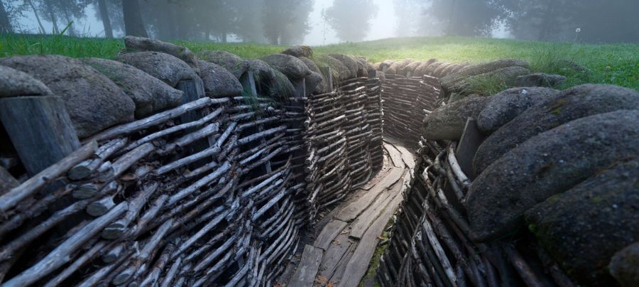 loopgraven in de westhoek