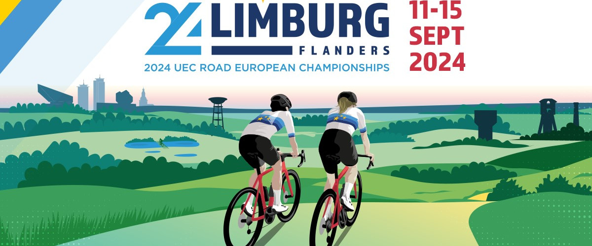 Promobeeld EK Wielrennen in Limburg 2024.
